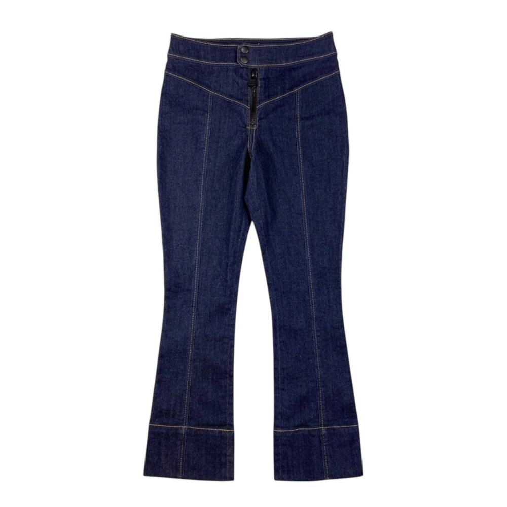 Cinq à Sept Blue Mid Rise Pocketless Ankle Jeans | Size 2